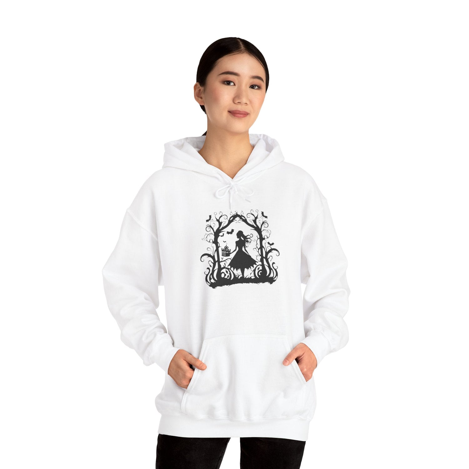 Mystical Nature Unisex Hoodie - Cozy Sweatshirt for Autumn, Halloween, Gift for Nature Lovers, Comfortable Casual Wear Printify