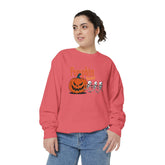 Pumpkin Skeleton Sweatshirt, Cozy Fall Apparel, Halloween Gift, Unisex Sweatshirt, Autumn Fashion Printify