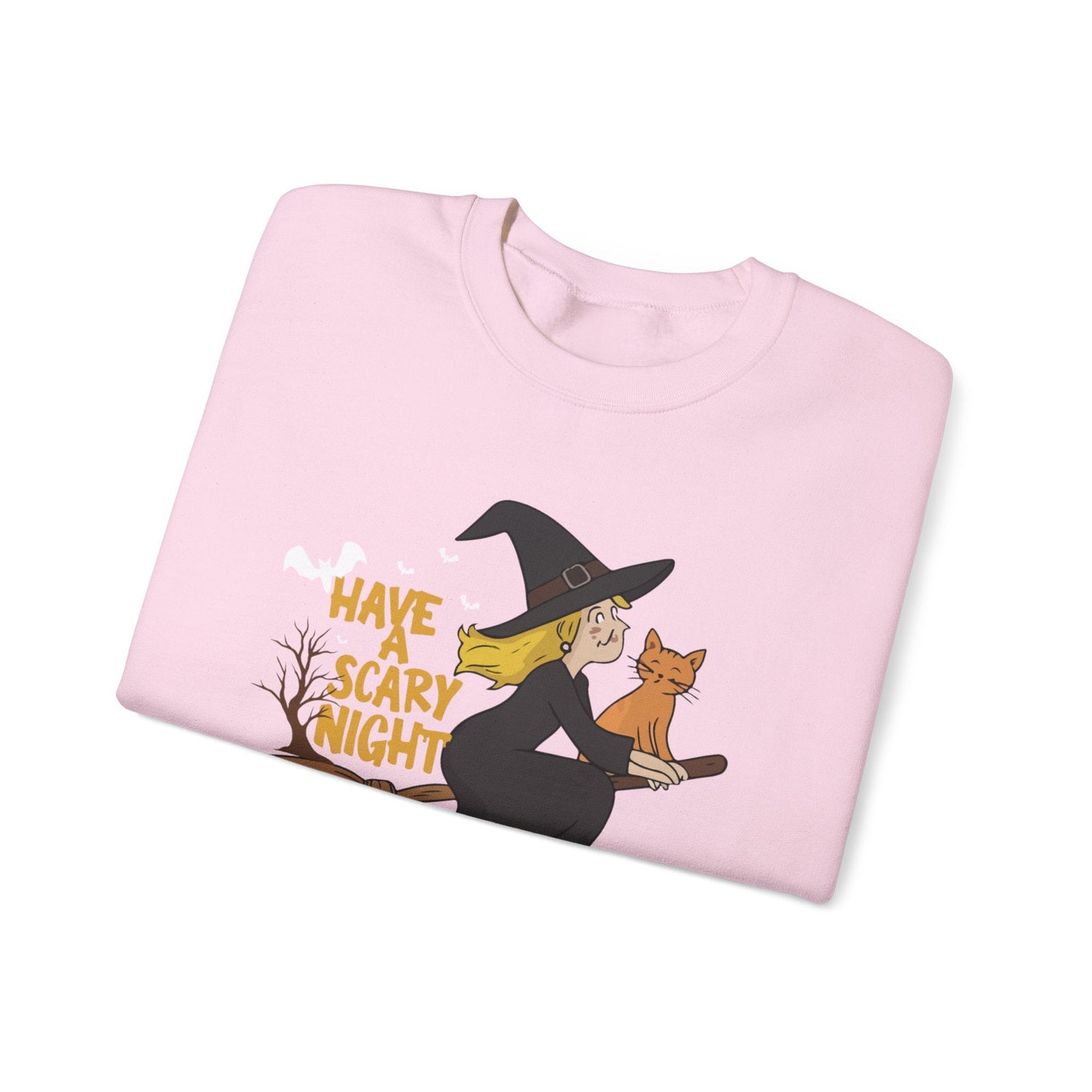 Halloween Witch Sweatshirt, Cozy Crewneck, Unisex Sweater, Spooky Season Apparel, Scary Night Gift, Fall Fashion Printify