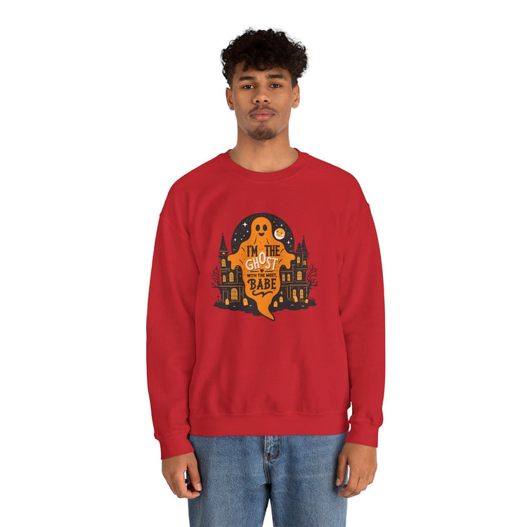 Unisex Halloween Ghost Sweatshirt - Spooky Vibes, Cozy Apparel, Perfect for Fall, Ghost Lover Gift, Halloween Celebration Printify