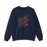 Cozy Holiday Sweatshirt Season of Giving Unisex Crewneck Perfect Gift Christmas Winter Wear Comfortable Stylish Heavy Blend Festive Sweatshirt Printify