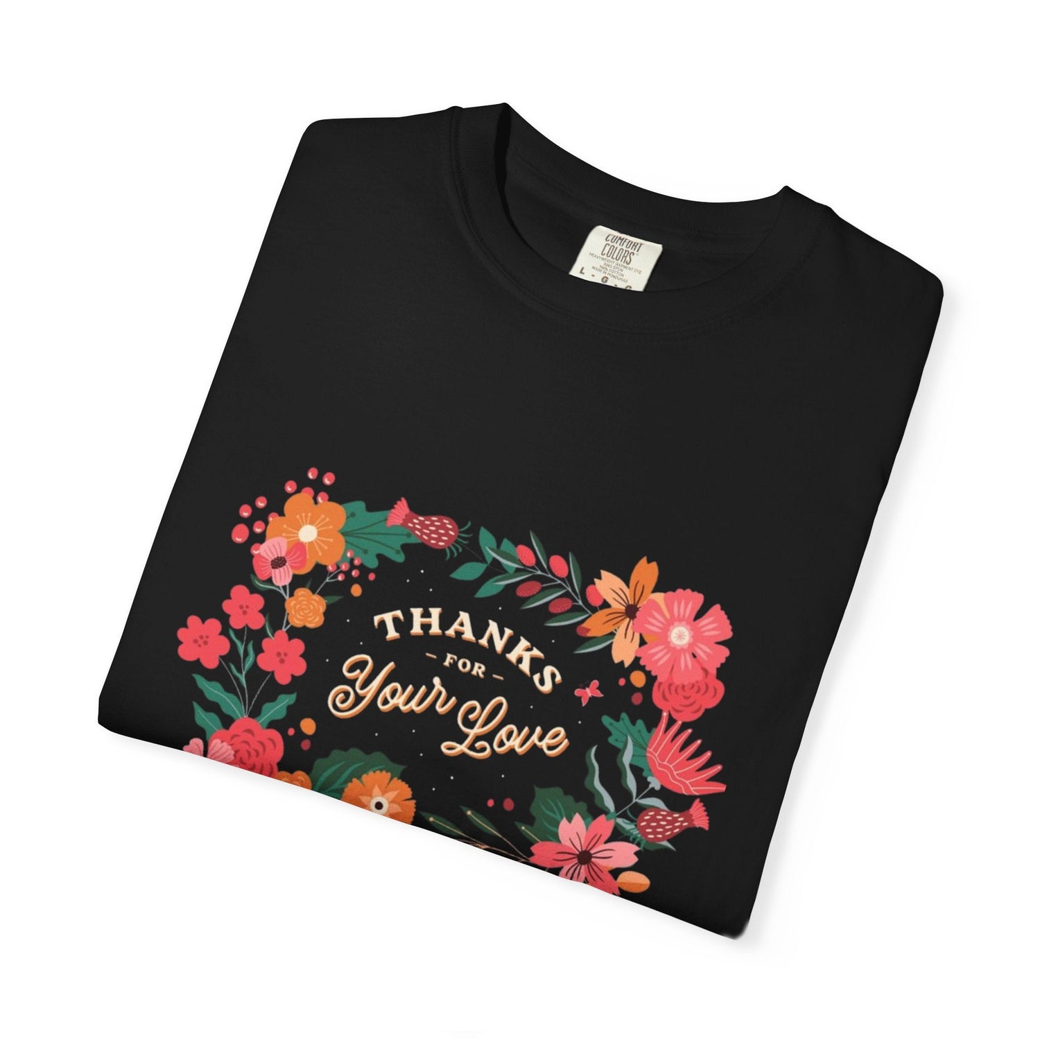 Floral Thank You T-Shirt, Comfortable Gift Tee, Unisex Floral Tee, Casual Style Shirt, Appreciation Day Gift, Everyday Wear Printify