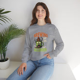 Skull Floral Crewneck Sweatshirt, Unisex Pullover Sweater, Halloween Apparel, Cozy Gift, Trendy Streetwear Printify