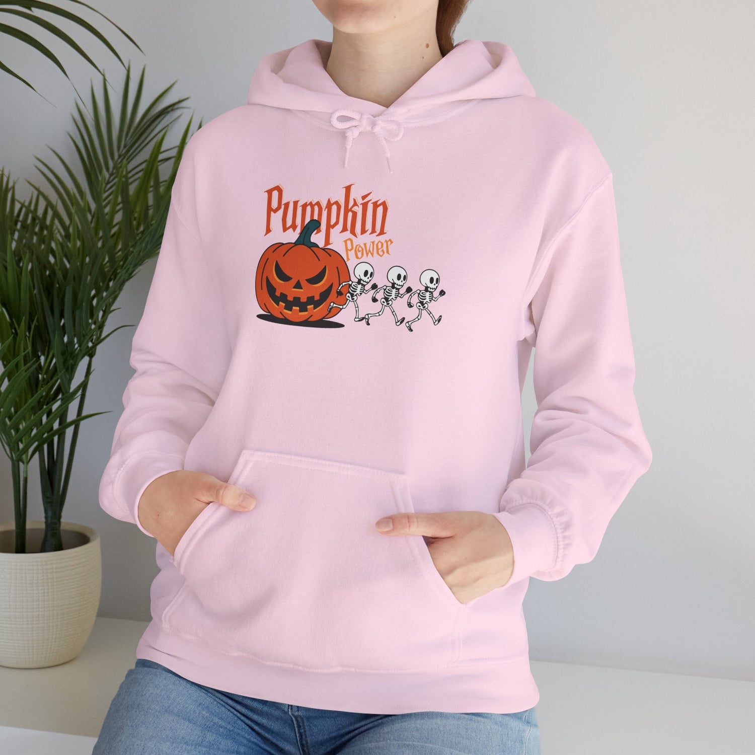 Halloween Pumpkin Sweatshirt, Spooky Fall Apparel, Cozy Hoodie, Unisex Halloween Clothing, Perfect Gift for Halloween Printify