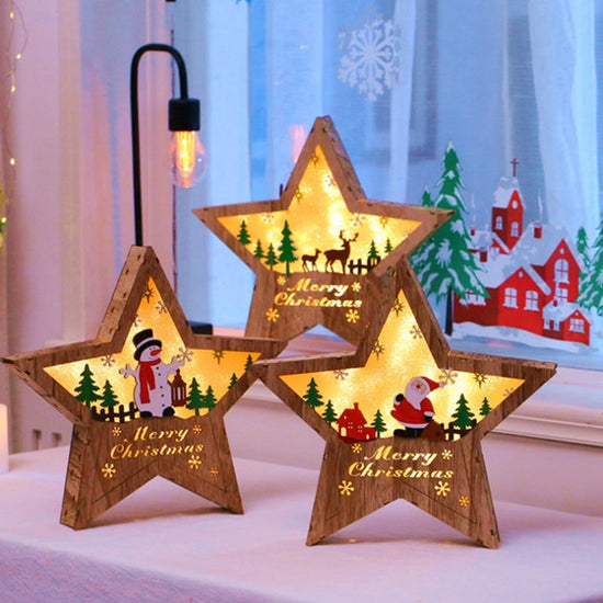 Christmas Decorations Made of Wood and Trees My Store