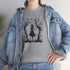 Whimsical Forest Silhouette Tee, Unisex Heavy Cotton T-Shirt, Fall Fashion, Halloween Shirt, Nature Lover Gift Printify