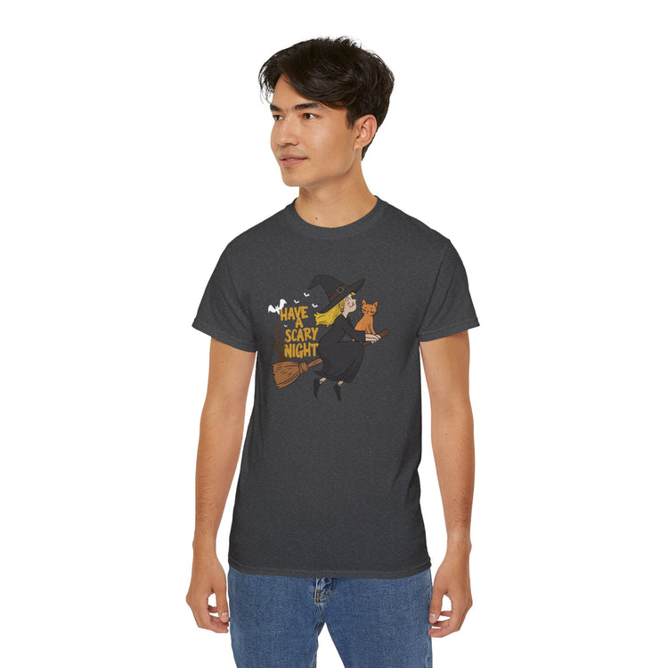 Halloween Witch T-Shirt, Funny Tee, Spooky Apparel, Costume Party Shirt, Fall Fashion, Trick or Treat Printify