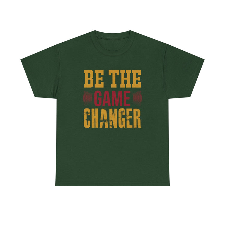 Unisex Oversized Tee: Be the Game Changer Shirt, Motivational Gift, Casual Wear, Workout Attire, Unisex Cotton Top Printify