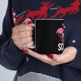 Flamingo School Celebration Mug | 100 Days of School Gift | Fun Teacher Appreciation | Cute Student Keepsake | Drinkware Printify