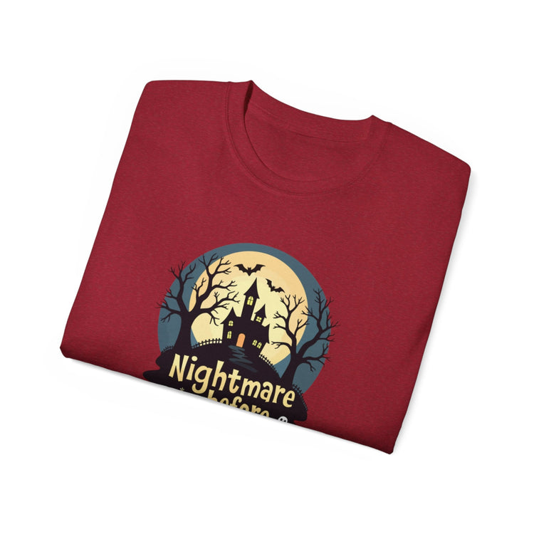 Nightmare Before Coffee Tee, Halloween T-Shirt, Coffee Lover Gift, Spooky Shirt, Unisex Graphic Tee, Autumn Apparel Printify
