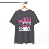 100 Flamingo Days of School Unisex Tee, Fun Classroom Shirt, Back to School Gift, Children&