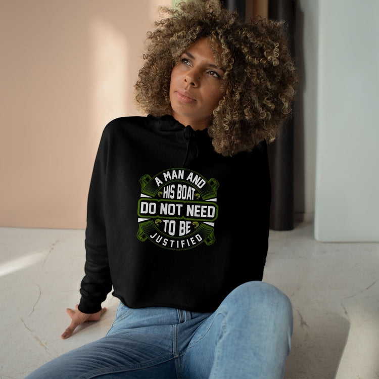 Chic Crop Hoodie with Vintage Floral Design, Trendy Streetwear, Gift for Her, Casual Outfit, Perfect for Spring Printify