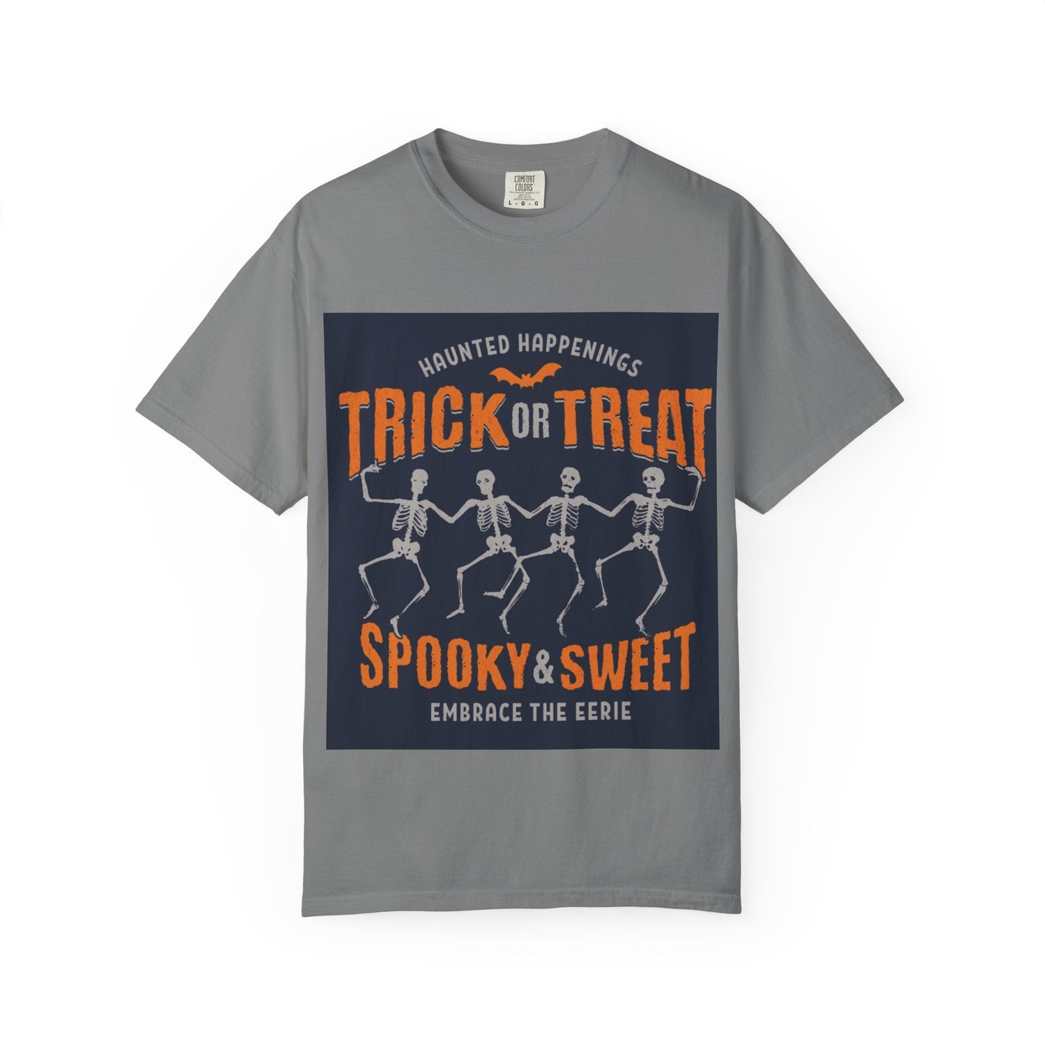 Halloween Skeleton T-Shirt, Trick or Treat Shirt, Spooky Fashion, Unisex Graphic Tee, October Festive Apparel, Halloween Gift Printify