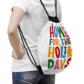 Colorful Holiday Drawstring Bag - Perfect for Gifts, Gym, Travel, Parties, or Daily Use! Printify