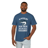 Fishing Adventure Cotton Tee, Unisex T-Shirt for Outdoor Enthusiasts, Casual Wear, Gift for Fishermen, Nature Lover Apparel Printify