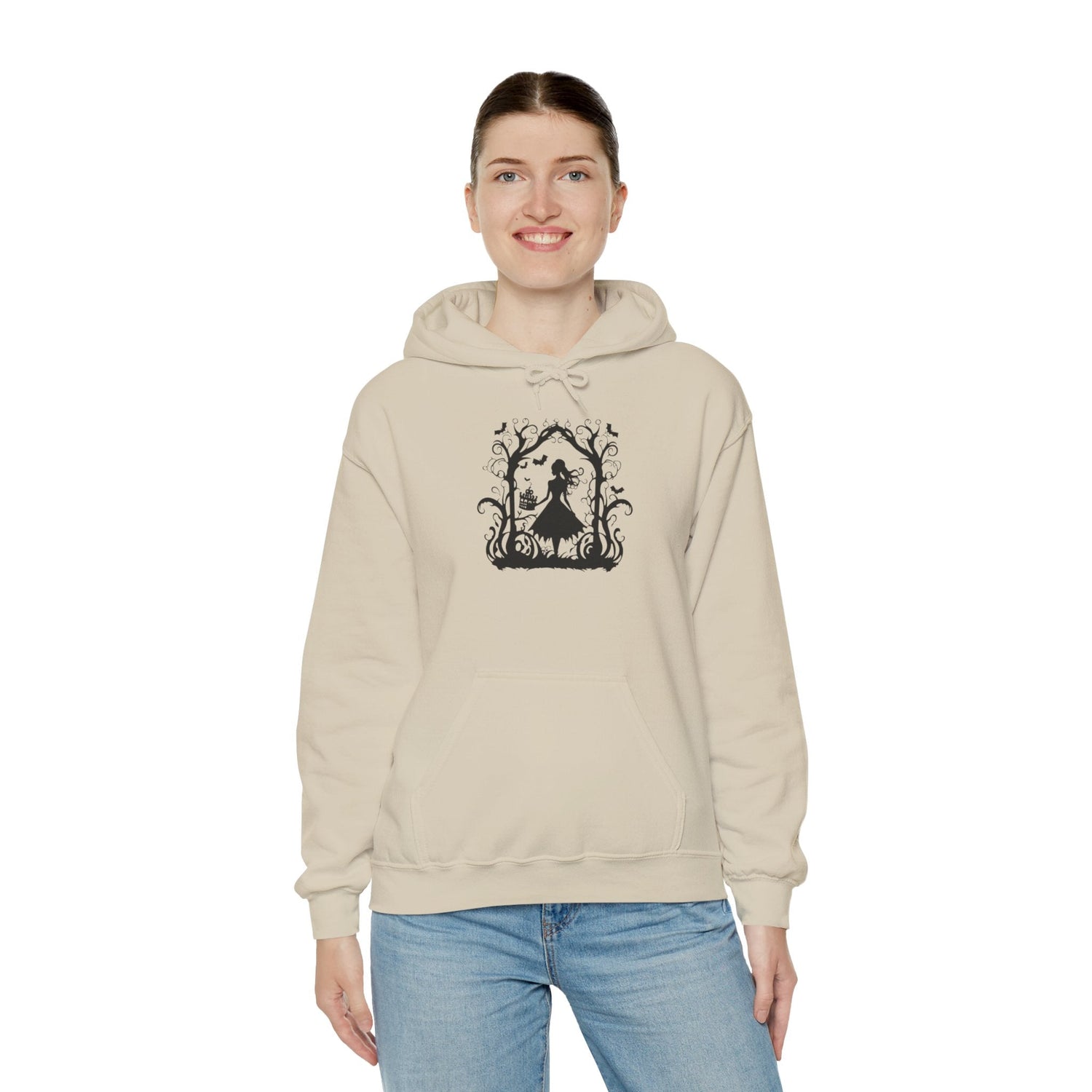 Mystical Nature Unisex Hoodie - Cozy Sweatshirt for Autumn, Halloween, Gift for Nature Lovers, Comfortable Casual Wear Printify