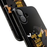 Halloween Phone Case, Tough Phone Cover, Scary Night Case, Witch and Cat Design, Perfect for Fall Printify