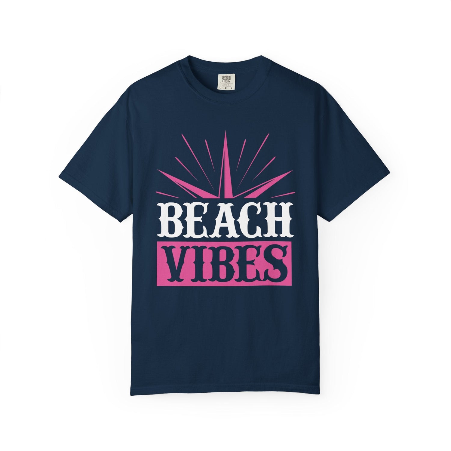 Beach Vibes Unisex Garment-Dyed T-Shirt, Summer Tee, Beachwear, Vacation Shirt, Gift for Surf Lovers, Casual Everyday Style Printify