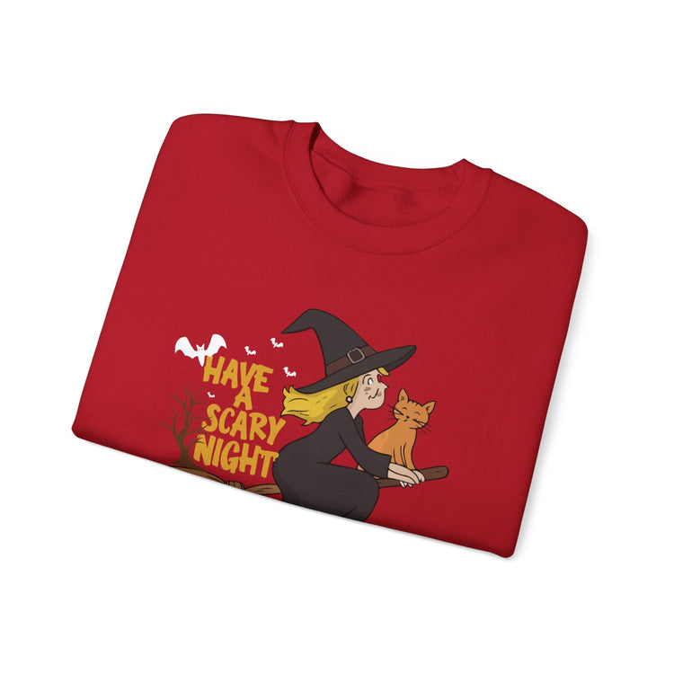 Halloween Witch Sweatshirt, Cozy Crewneck, Unisex Sweater, Spooky Season Apparel, Scary Night Gift, Fall Fashion Printify