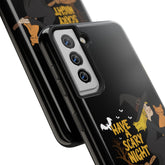 Halloween Phone Case, Tough Phone Cover, Scary Night Case, Witch and Cat Design, Perfect for Fall Printify