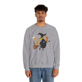 Halloween Witch Sweatshirt, Cozy Crewneck, Unisex Sweater, Spooky Season Apparel, Scary Night Gift, Fall Fashion Printify