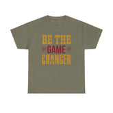 Unisex Oversized Tee: Be the Game Changer Shirt, Motivational Gift, Casual Wear, Workout Attire, Unisex Cotton Top Printify