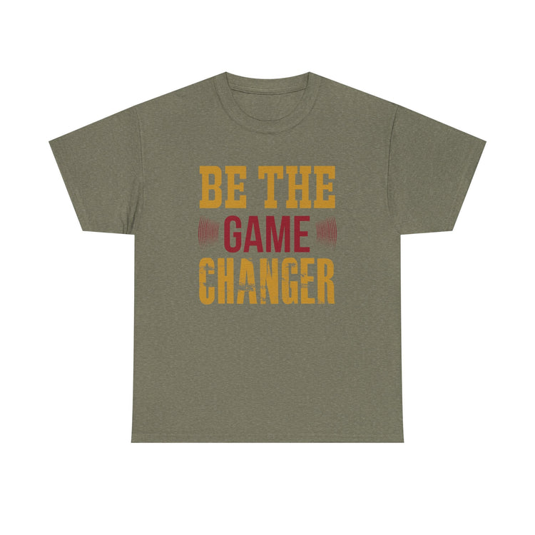 Unisex Oversized Tee: Be the Game Changer Shirt, Motivational Gift, Casual Wear, Workout Attire, Unisex Cotton Top Printify