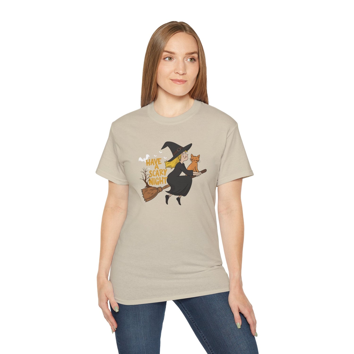 Halloween Witch T-Shirt, Funny Tee, Spooky Apparel, Costume Party Shirt, Fall Fashion, Trick or Treat Printify