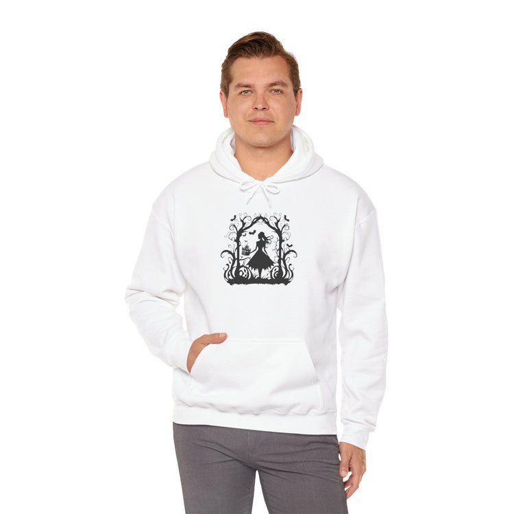 Mystical Nature Unisex Hoodie - Cozy Sweatshirt for Autumn, Halloween, Gift for Nature Lovers, Comfortable Casual Wear Printify