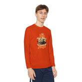 Youth Long Sleeve Competitor Tee - Vibrant Graphic Tee for Kids, Perfect for Casual Outings, Halloween, Parties, Everyday Wear, Unique [...] Printify
