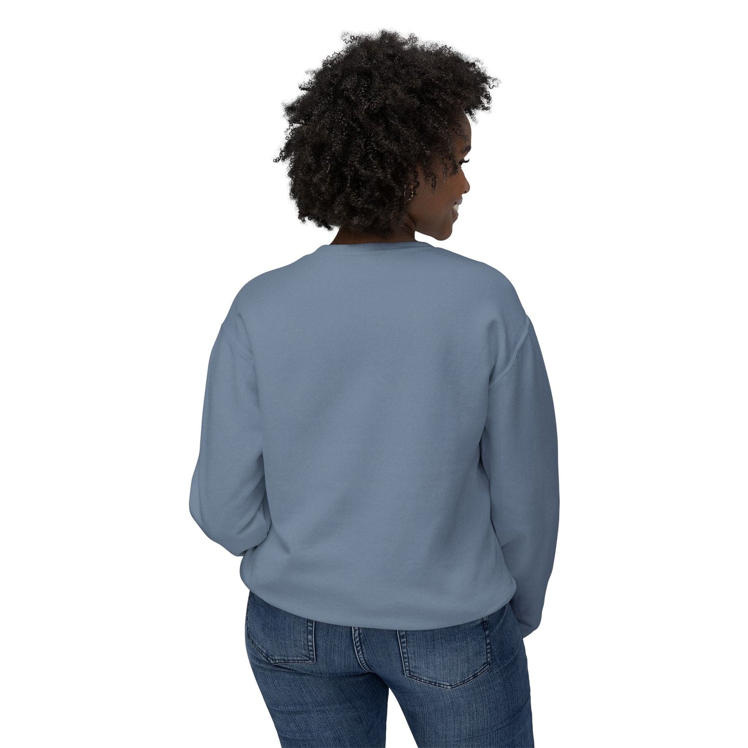 Unisex Lightweight Crewneck Sweatshirt - Nightmare Before Coffee Printify