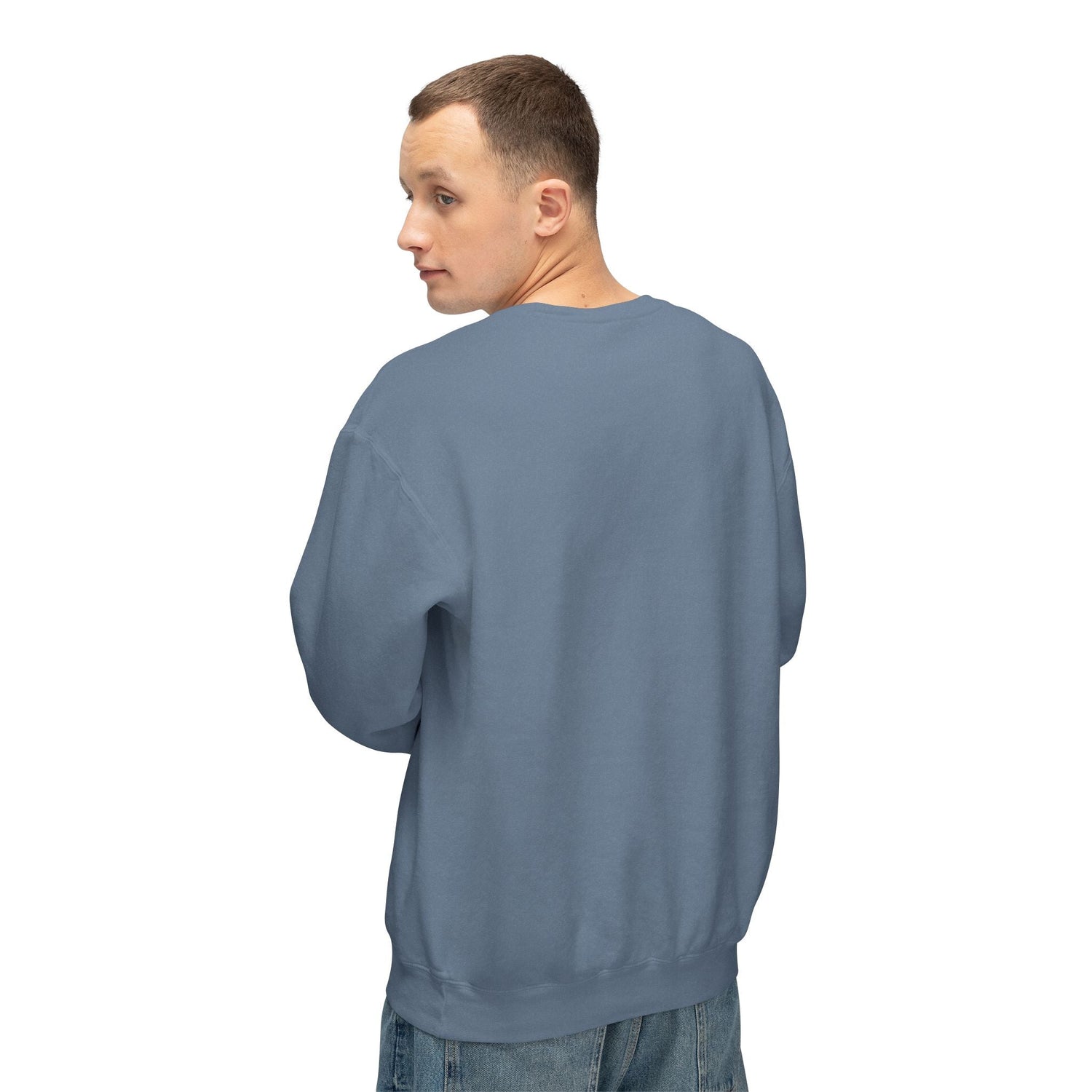Unisex Lightweight Crewneck Sweatshirt - Nightmare Before Coffee Printify