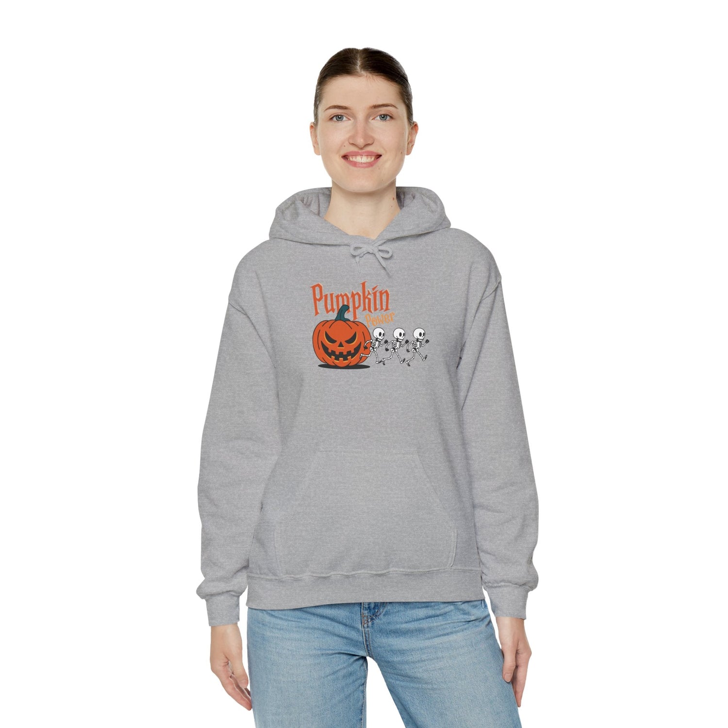 Halloween Pumpkin Sweatshirt, Spooky Fall Apparel, Cozy Hoodie, Unisex Halloween Clothing, Perfect Gift for Halloween Printify