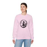 Mystical Forest Crewneck Sweatshirt, Cozy Fall Layering, Gift for Nature Lovers, Halloween Apparel, Unisex Sweatshirt Printify