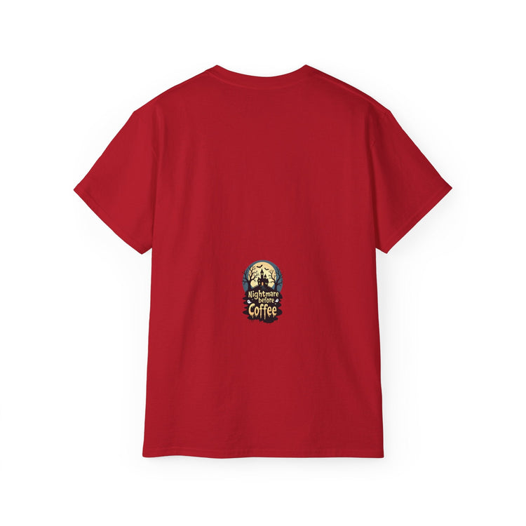 Nightmare Before Coffee Tee, Halloween T-Shirt, Coffee Lover Gift, Spooky Shirt, Unisex Graphic Tee, Autumn Apparel Printify