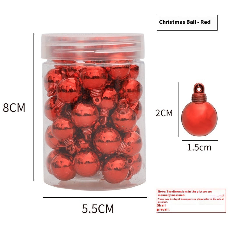 48 Christmas Electroplated Glossy Balls Mini Hanging Ball My Store