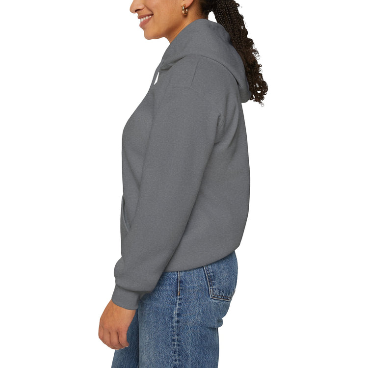 Halloween Witch and Cat Hoodie, Cozy Fall Sweatshirt, Scary Night Apparel, Unisex Ghostly Sweatshirt, Cute Halloween Gift Printify