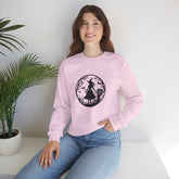 Mystical Forest Crewneck Sweatshirt, Cozy Fall Layering, Gift for Nature Lovers, Halloween Apparel, Unisex Sweatshirt Printify