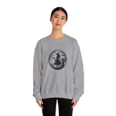 Mystical Forest Crewneck Sweatshirt, Cozy Fall Layering, Gift for Nature Lovers, Halloween Apparel, Unisex Sweatshirt Printify