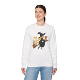 Halloween Witch Sweatshirt, Cozy Crewneck, Unisex Sweater, Spooky Season Apparel, Scary Night Gift, Fall Fashion Printify