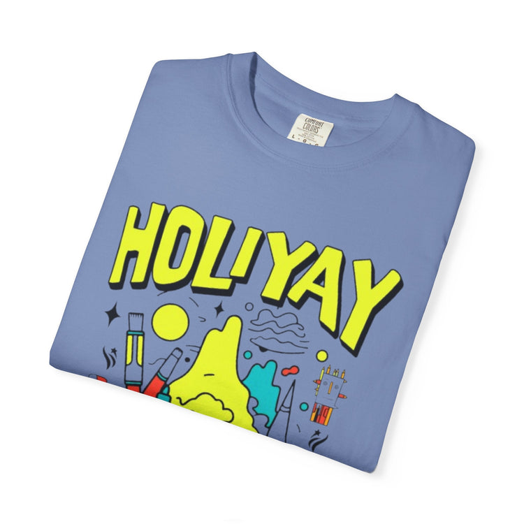 Holi-Yay Graphic T-Shirt, Fun Summer Tee, Unique Gift, Casual Wear, Birthday, Holiday Celebration, Unisex Apparel Printify