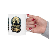 Nightmare Before Coffee Ceramic Mug - Halloween Coffee Cup, Spooky Mug, Gift for Coffee Lovers, Haunted House Decor, 11oz and 15oz Sizes Printify