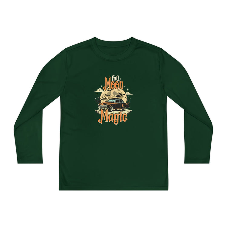 Youth Long Sleeve Competitor Tee - Vibrant Graphic Tee for Kids, Perfect for Casual Outings, Halloween, Parties, Everyday Wear, Unique [...] Printify
