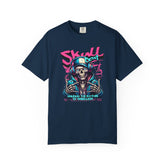 Skull Beat Unisex T-Shirt - Music Lover Graphic Tee, Halloween Costume, Premium Cotton Streetwear Gift for Men & Women, Alternative Fashion Printify