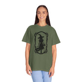 Witchy Garment-Dyed T-Shirt | Halloween Fashion Unisex Tee | Spooky Fall Apparel | Witch Costume Essential Printify