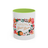 Floral Love Coffee Mug, Personalized Gift for Her, Wedding Favor, Inspirational Drinkware, Home Decor, 11oz, 15oz Printify