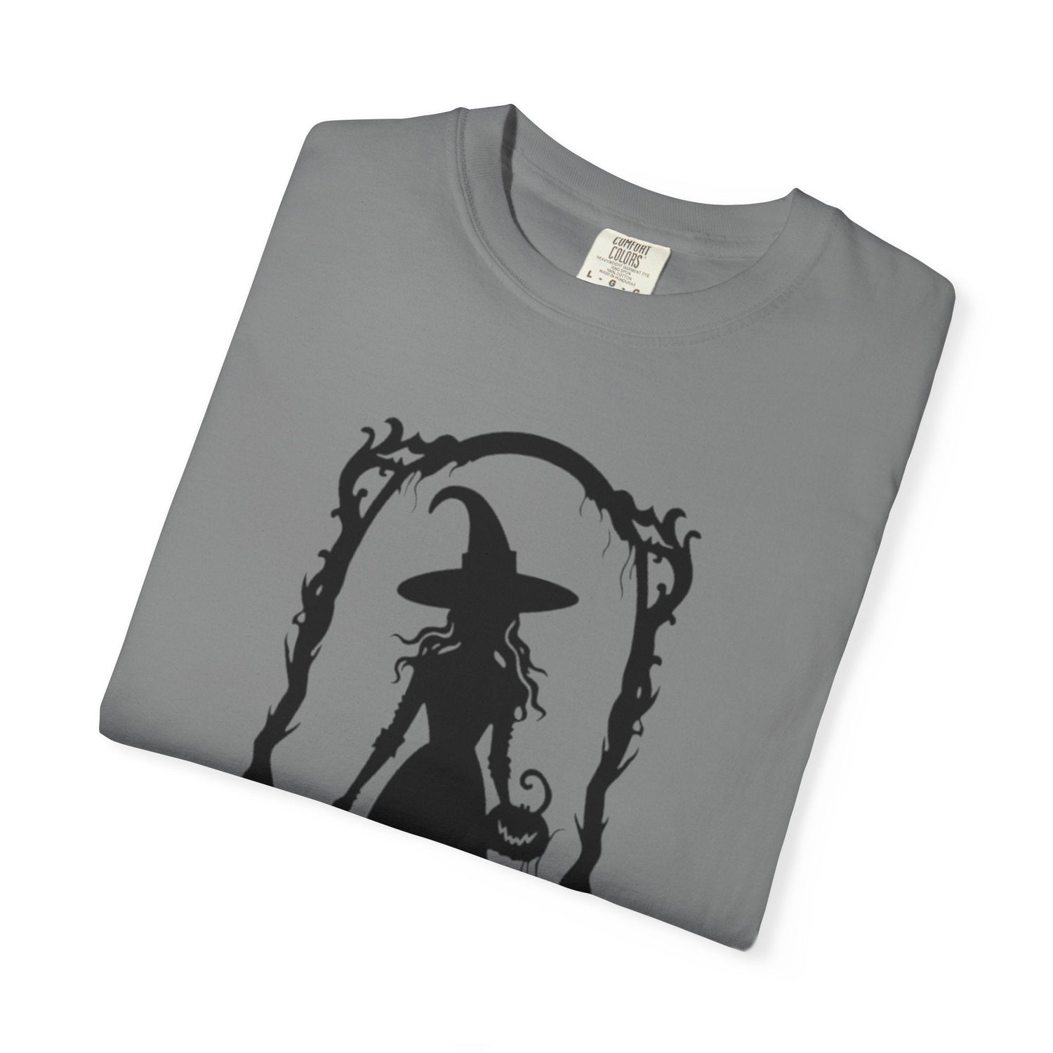 Witchy Garment-Dyed T-Shirt | Halloween Fashion Unisex Tee | Spooky Fall Apparel | Witch Costume Essential Printify