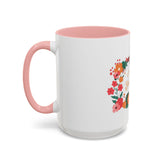 Floral Love Coffee Mug, Personalized Gift for Her, Wedding Favor, Inspirational Drinkware, Home Decor, 11oz, 15oz Printify