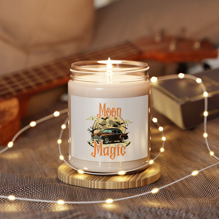 Moon Magic Scented Soy Candle - 9oz | Aromatherapy, Home Decor, Gift for Her, Halloween, Cozy Ambiance Printify