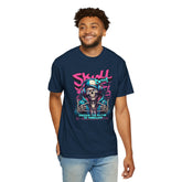 Skull Beat Unisex T-Shirt - Music Lover Graphic Tee, Halloween Costume, Premium Cotton Streetwear Gift for Men & Women, Alternative Fashion Printify
